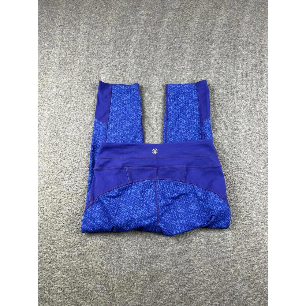 Athleta Women's Blue Patterned Activewear Leggings Size Small